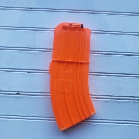 NERF N-Strike Elite 10 Round Banana MAGAZINE Clip Orange PART - Picture 1 of 8